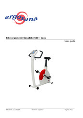 Ergosana SanaBike 500 easy User Manual