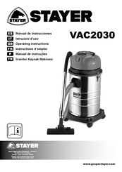 stayer VAC2030 Operating Instructions Manual