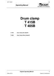KAUP T 405B Operating Manual
