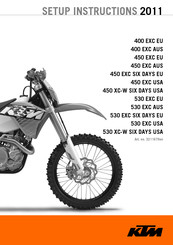 KTM 530 XC-W SIX DAYS USA 2011 Setup Instructions