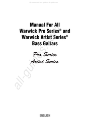 Warwick Corvette Standard active Manual