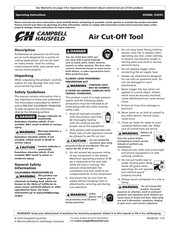 Campbell Hausfeld AT2000 Operation Instructions Manual