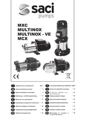 Saci MULTINOX MULTINOX-VE Use And Maintenance Manual