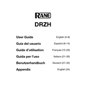 Rane DRZH User Manual