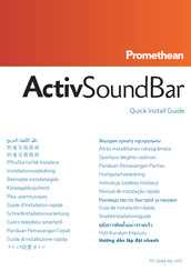 promethean ActivSoundBar Quick Install Manual