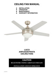 LUCCI Airfusion Penta Installation And Operation Manual