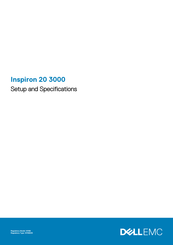 Dell EMC Inspiron 20 3000 Setup And Specifications