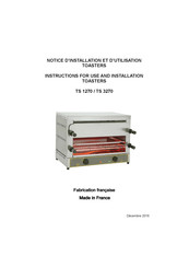 Roller Grill TS 1270 Instructions For Use And Installation