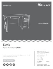 Sauder Registry Row Series Manual