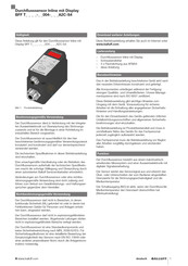 Balluff BFF TX015-H Series Instructions Manual