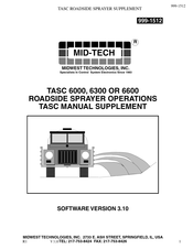 Midwest Mid-Tech TASC 6600 Supplement Manual