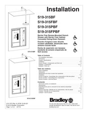 Bradley S19-315PBF Installation Manual