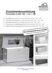 biohort LEISURE TIME BOX 100 Assembly Instruction Manual
