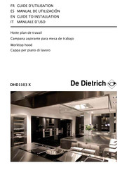 DeDietrich DHD1103 X Manual To Installation