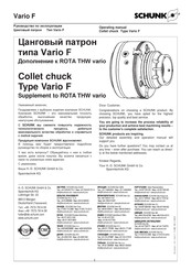 SCHUNK Vario F 80 Operating Manual