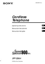 Sony SSP-SS964 Operating Instructions Manual
