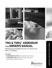 BainUltra THERMASENS TMSU Owner's Manual Addendum