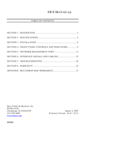 DCB SRX Multidrop Manual
