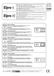 Fadini Elpro XE Instructions Manual