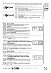 Fadini Elpro X Instructions Manual