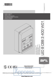 BFT LEO B CBB 3 400 W01 Installation Manual