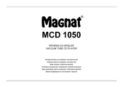 Magnat Audio MCD1050 Important Notes For Installation & Warranty Card