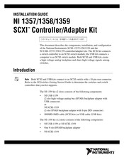 National Instruments SCXI NI 1359 Installation Manual