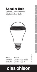 Clas Ohlson L-BTB7-RGB-RB22 Manual