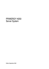 Fujitsu primergy h250 Manual