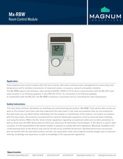 Magnum Innovations Mx-RBW Manual
