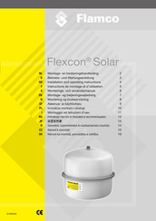 flamco Flexcon Solar Installation And Operating Instructions Manual