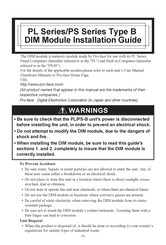 Pro-face PL-5900 Series Installation Manual