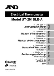 AND UT-201BLE-A Instruction Manual