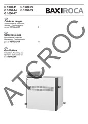 baxiroca G 1000-17 Installation, Assembly, And Operation Instructions For The Installer