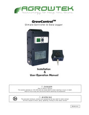 Agrowtek GrowControl Installation & User Operation Manual