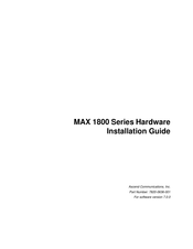 Ascend MAX 1800 Series Hardware Installation Manual