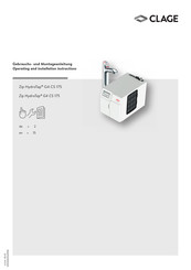 clage Zip HydroTap G4 CS 175 Operating And Installation Instructions