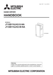 Mitsubishi Electric Jet Towel JT-SB116JH-W-NA Handbook