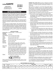 Little Giant GP-M231 Manual