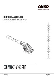 AL-KO LB 36 Li Operating Instructions Manual