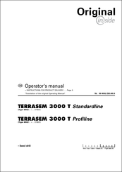 Pottinger TERRASEM 3000 T Standardline Operator's Manual