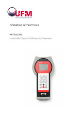 UFM KATflow 150 Operating Instructions Manual