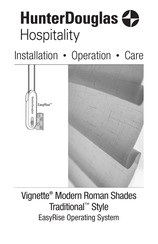 HunterDouglas Vignette Traditional Installation Operation Care