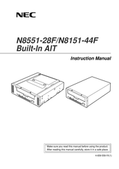Nec N8551-28F Instruction Manual