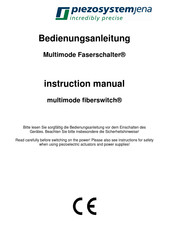 piezosystemjena fiberswitch F-162 Instruction Manual