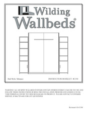 Wilding Wallbeds Monaco Instruction Booklet