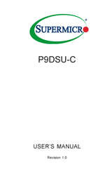 Supermicro P9DSU-C User Manual
