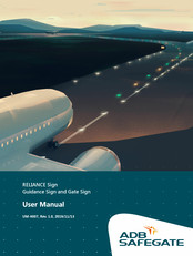ADB Safegate RELIANCE Gate Sign User Manual