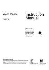 WoodFast PL200A Instruction Manual