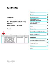 Siemens SIMATIC ET 200eco Manual